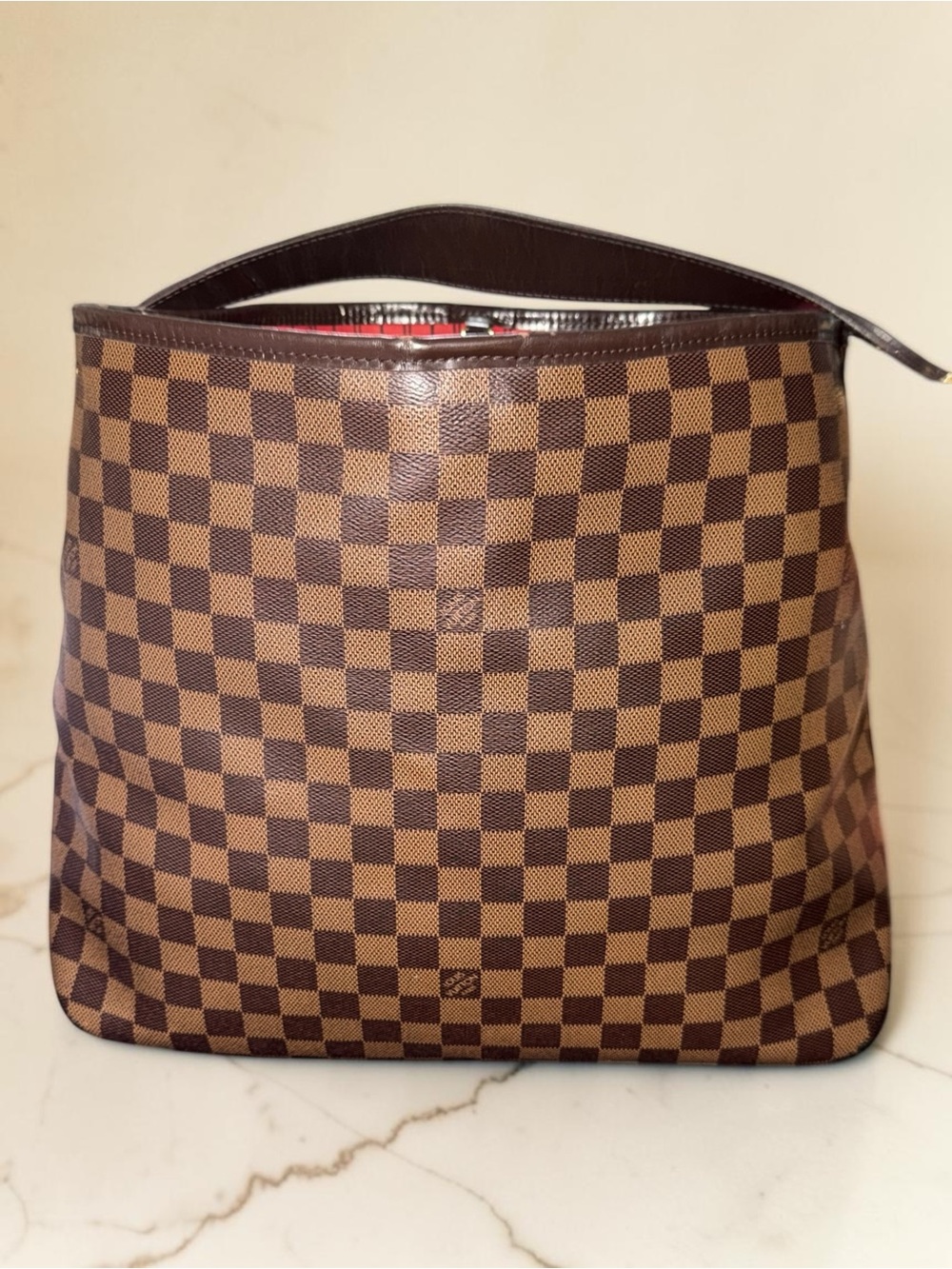 Louis Vuitton Delightful MM NM GUC Damier Ebene Shoulder Hobo Bag N41460 - Picture 2 of 16